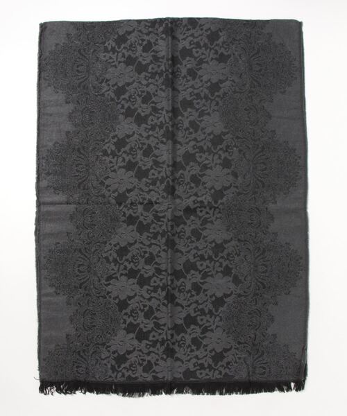 PARKS TOKYO SELECT(パークストウキョウセレクト)の「(nii)花柄刺繍ストール(ストール/ショール・レディース・ネイビー系/チャコールグレー/ベージュ/アイボリー/ブラック/ワインレッド・FREE)」の10枚目の写真