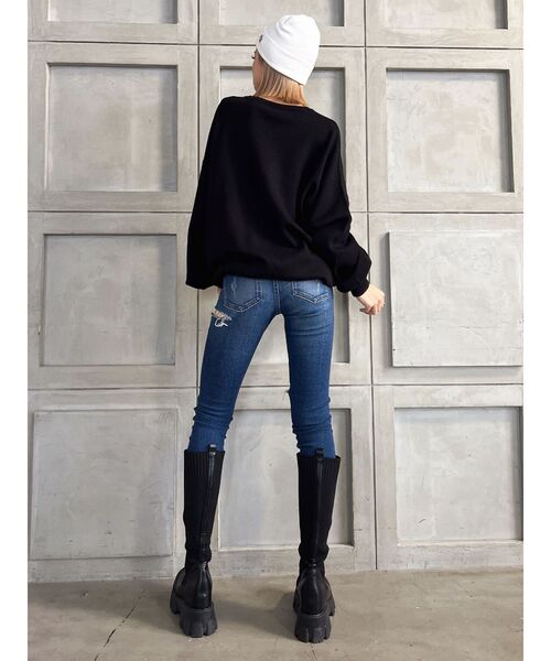 GYDA（ジェイダ）の「Square gyda LOOSE ニットトップス（ニット