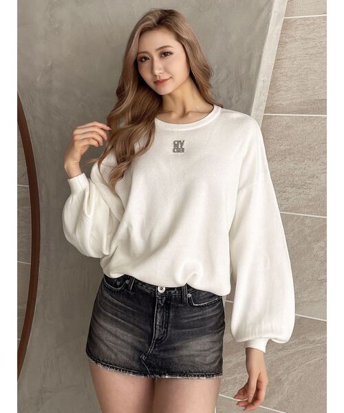 GYDA(ジェイダ)の「Square gyda LOOSE ニットトップス(ニット/セーター・レディース・オフホワイト/ミント/ブラック/ピンク・FREE)」の19枚目の写真