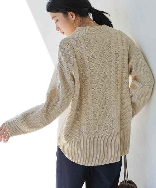 【セール】ニットドッキングプルオーバー（ニット/セーター）｜Bou Jeloud（ブージュルード）