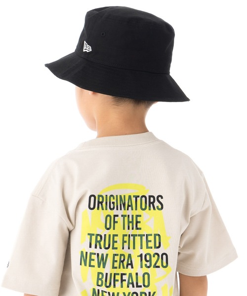 NEW ERA（ニューエラ）の「ニューエ ラキッズ バケットハット 手書き風ロゴ（ハット・キッズ・ブラック/ベージュ・S/M/M/L/L/XL）」の9枚目の写真