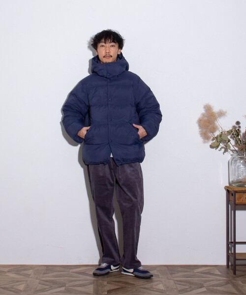 GLOSTER（グロスター）の「【GLOSTER/グロスター】軽量 650FP NYLON WASHER ダウンジャケット（ダウンジャケット/コート・メンズ・ブラック/ダークネイビー・L/M/S）」の16枚目の写真