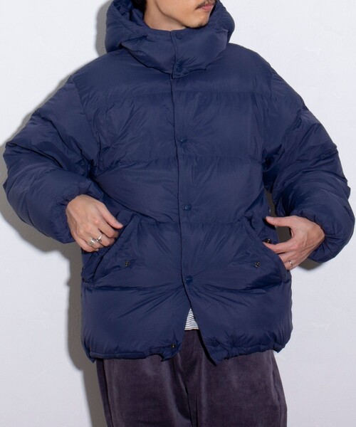 GLOSTER（グロスター）の「【GLOSTER/グロスター】軽量 650FP NYLON WASHER ダウンジャケット（ダウンジャケット/コート・メンズ・ブラック/ダークネイビー・L/M/S）」の22枚目の写真