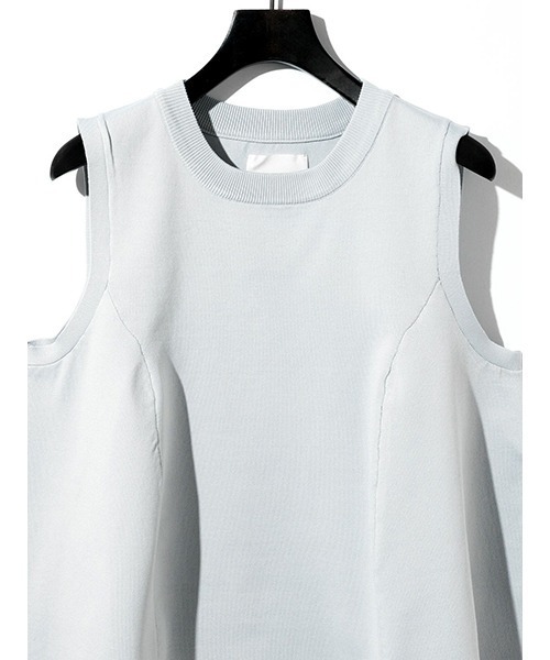 セール】MIDIUMISOLID for Ladies ノースリーブフレアベスト