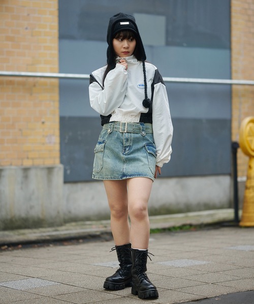 SPINNS（スピンズ）の「ショート丈ナイロンプルオーバー（その他