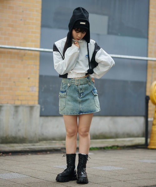 SPINNS（スピンズ）の「ショート丈ナイロンプルオーバー（その他