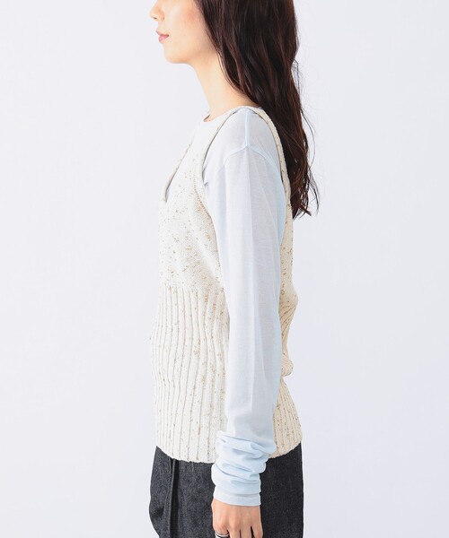 Demi-Luxe BEAMS ヘルシー　ニットキャミソール 本日発売○コットンニットキャミソール｜ビームス ハウス なんば