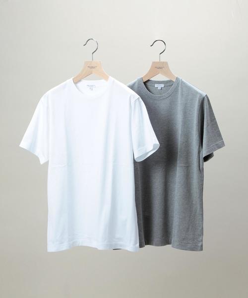 BEAUTY&YOUTH UNITED ARROWS（ビューティーアンドユースユナイテッドアローズ）の「BY ∴ ステーブル コットン クルーネックTEE MADE IN JAPAN ◆（Tシャツ/カットソー・メンズ・ホワイト/グレー・SMALL/LARGE/MEDIUM）」の6枚目の写真