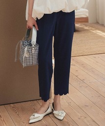 DONOBAN | 裾スカラップパンツ(スラックス)