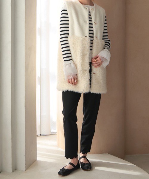 セール】裾スカラップパンツ（スラックス）｜DONOBAN（ドノバン）の