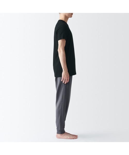 無印良品（ムジルシリョウヒン）の「紳士　脇に縫い目のない　２枚組　クルーネック半袖Ｔシャツ（インナーウェア/肌着・メンズ・ホワイト/ブラック・XS/XL/S/M/L）」の11枚目の写真