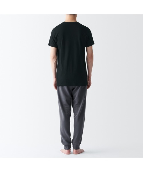 無印良品（ムジルシリョウヒン）の「紳士　脇に縫い目のない　２枚組　クルーネック半袖Ｔシャツ（インナーウェア/肌着・メンズ・ホワイト/ブラック・XS/XL/S/M/L）」の12枚目の写真