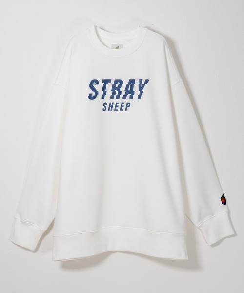 STRAY SHEEP(ストレイシープ)の「【STRAY SHEEP/ストレイシープ】バグデザイングラフィック・クルーネックスウェット/トレーナー(スウェット・レディース・ホワイト/ブラック/パープル・MEDIUM/LARGE)」の8枚目の写真