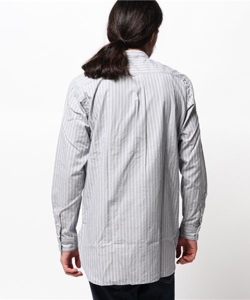 ivory court（アイボリーコート）の「ブルーストライプ バンドカラーシャツ◆（シャツ/ブラウス・メンズ・ホワイト/ブルー・36/38/40）」の10枚目の写真