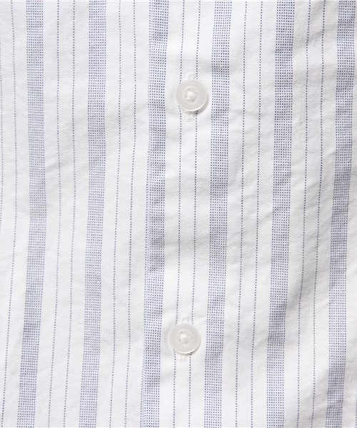 ivory court（アイボリーコート）の「ブルーストライプ バンドカラーシャツ◆（シャツ/ブラウス・メンズ・ホワイト/ブルー・36/38/40）」の7枚目の写真