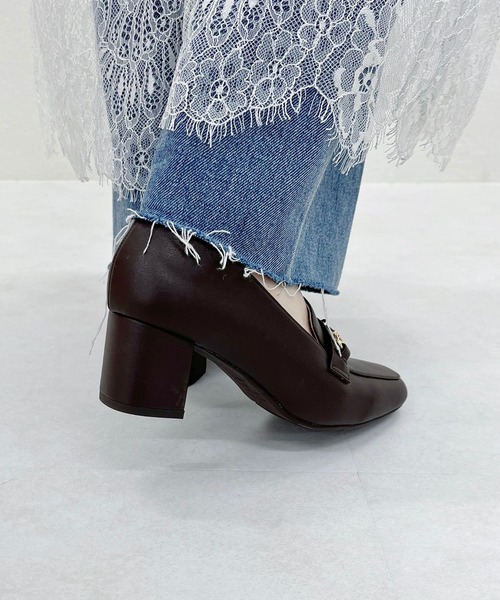 跳べるパンプス ／ ふかふか ビット ヒール ローファー /R-3214