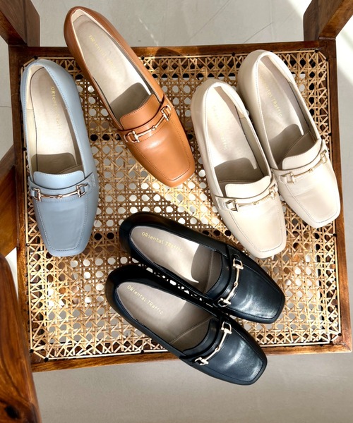 通勤靴 跳べるパンプス ビットヒール ローファー /R-3214（パンプス