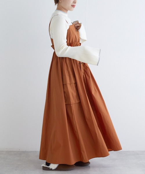 w closet（ダブルクローゼット）の「キャミソールワンピース（ワンピース・レディース・ライトカーキ・FREE）」の9枚目の写真