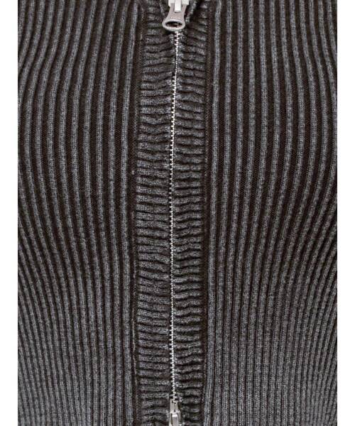 GYDA（ジェイダ）の「ハーフスリーブブリーチ Wファスナーリブニットトップス（Tシャツ/カットソー・レディース・ネイビー/ベージュ/オフホワイト・FREE）」の17枚目の写真