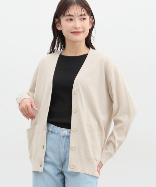 Honeys(ハニーズ)の「ボートネックタンクトップ(タンクトップ・レディース・スミクロ/アイボリー/ブラック/グレイッシュベージュ/ブルー/ブラウン・S/M/L/LL)」の11枚目の写真