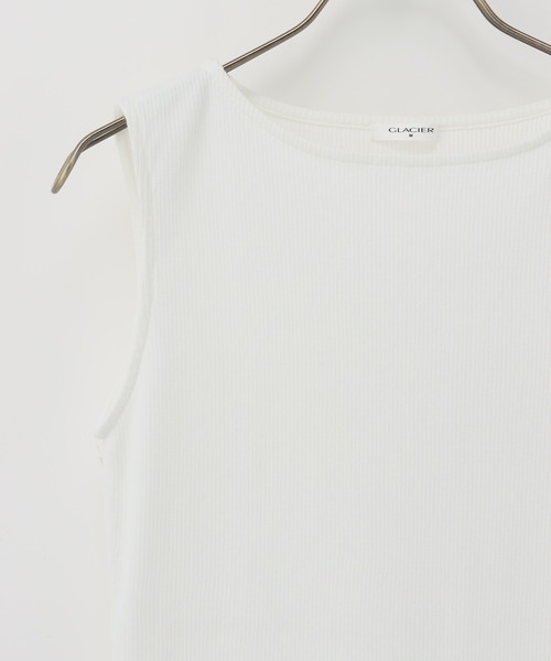 Honeys(ハニーズ)の「ボートネックタンクトップ(タンクトップ・レディース・スミクロ/アイボリー/ブラック/グレイッシュベージュ/ブルー/ブラウン・S/M/L/LL)」の20枚目の写真