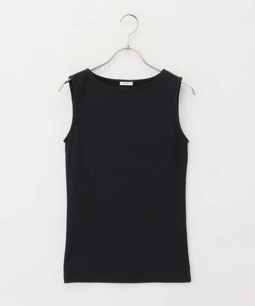 Honeys(ハニーズ)の「ボートネックタンクトップ(タンクトップ・レディース・スミクロ/アイボリー/ブラック/グレイッシュベージュ/ブルー/ブラウン・S/M/L/LL)」の21枚目の写真