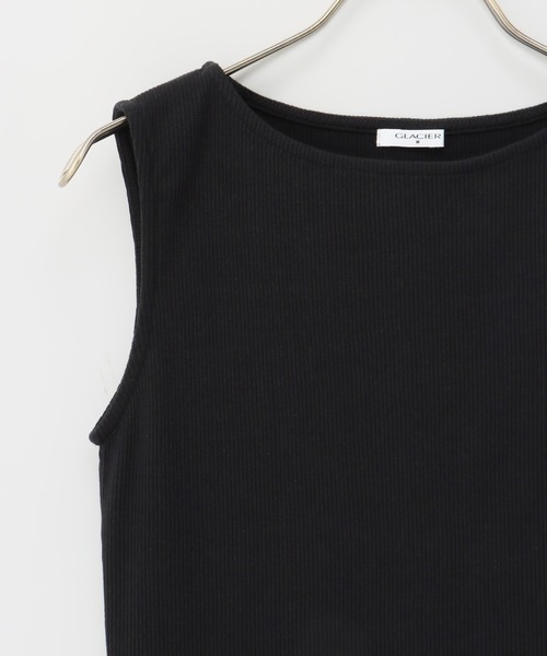 Honeys(ハニーズ)の「ボートネックタンクトップ(タンクトップ・レディース・スミクロ/アイボリー/ブラック/グレイッシュベージュ/ブルー/ブラウン・S/M/L/LL)」の22枚目の写真