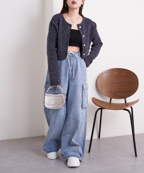 Chico(チコ)の「【2サイズ展開/2024SS】パット付バックデザインベアトップ(キャミソール・レディース・ブラック/ライトベージュ/グレー/ホワイト・0/1)」の17枚目の写真