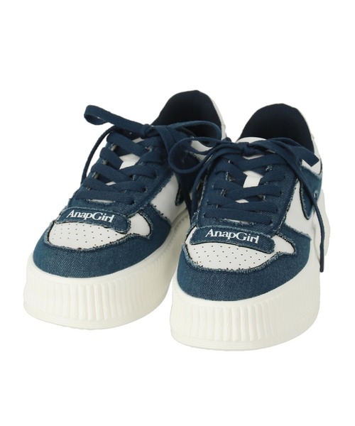 ANAP GｉRL（アナップガール）の「デニムキリカエスニーカー（スニーカー・キッズ・ブルー・S/M/L）」の6枚目の写真