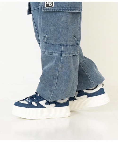 ANAP GｉRL（アナップガール）の「デニムキリカエスニーカー（スニーカー・キッズ・ブルー・S/M/L）」の5枚目の写真