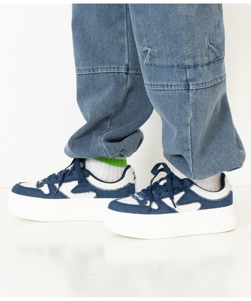 ANAP GｉRL（アナップガール）の「デニムキリカエスニーカー（スニーカー・キッズ・ブルー・S/M/L）」の12枚目の写真