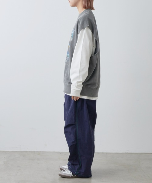 SOUNDSGOOOOD（サウンズグッド）の「【SOUNDS GOOOOD / サウンズグッド】ヴィンテージライクプリントスウェットベスト（ベスト・メンズ・チャコールグレー/グレイッシュベージュ・ONE SIZE）」の18枚目の写真