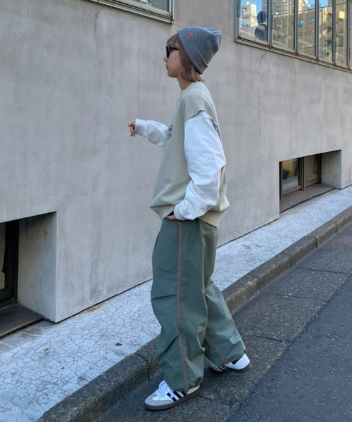 SOUNDSGOOOOD（サウンズグッド）の「【SOUNDS GOOOOD / サウンズグッド】ヴィンテージライクプリントスウェットベスト（ベスト・メンズ・チャコールグレー/グレイッシュベージュ・ONE SIZE）」の11枚目の写真