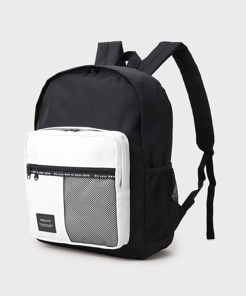 PINK-latte（ピンクラテ）の「◆【容量約23L】ハーフメッシュリュック（バックパック/リュック・キッズ・ブラック/ライトブルー/オフホワイト・00）」の10枚目の写真