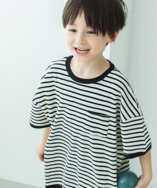 バルーンシルエット ワッフル半袖Tシャツ（Tシャツ/カットソー