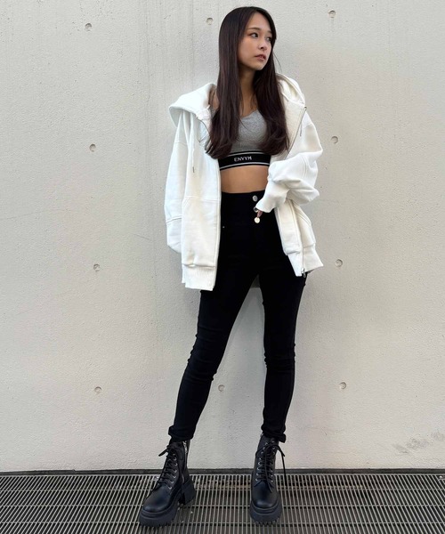 ENVYM（アンビー）の「ハイウエストボタンジェギンス（その他パンツ・レディース・ブラック・SMALL/MEDIUM）」の8枚目の写真