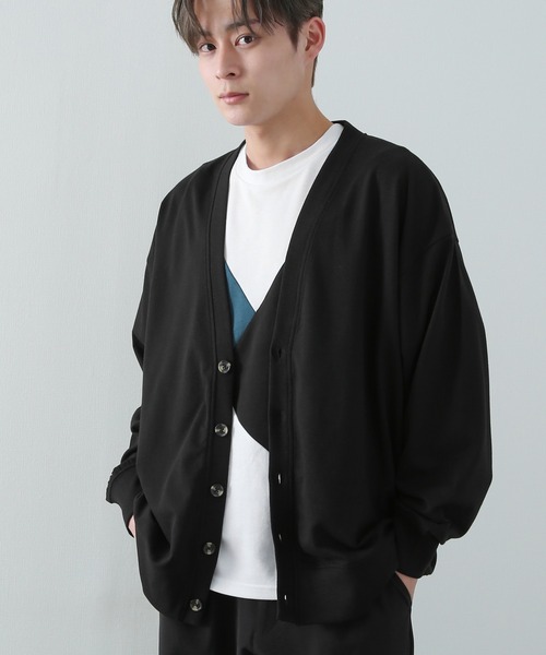 improves（インプローブス）の「ミニスウェット Vネック カーディガン（カーディガン/ボレロ・メンズ・グレー/ブラック/チャコール/オートミール・MEDIUM/LARGE/X-LARGE）」の2枚目の写真