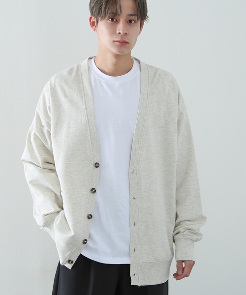 improves（インプローブス）の「ミニスウェット Vネック カーディガン（カーディガン/ボレロ・メンズ・グレー/ブラック/チャコール/オートミール・MEDIUM/LARGE/X-LARGE）」の14枚目の写真