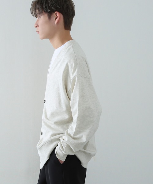 improves（インプローブス）の「ミニスウェット Vネック カーディガン（カーディガン/ボレロ・メンズ・グレー/ブラック/チャコール/オートミール・MEDIUM/LARGE/X-LARGE）」の15枚目の写真