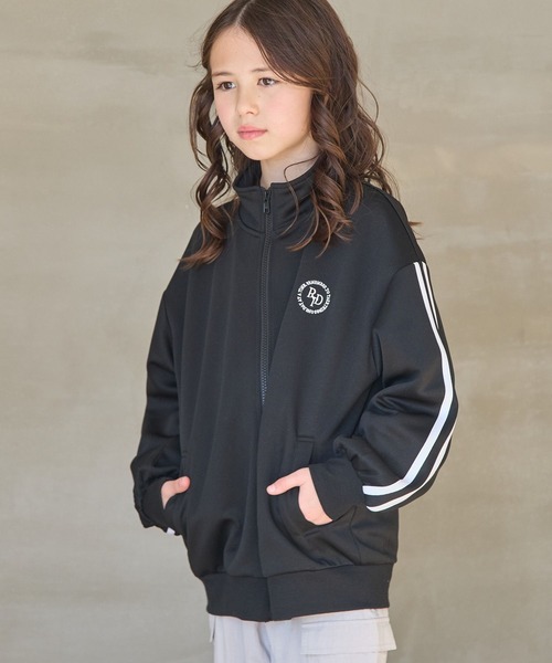 GLOBAL WORK(グローバルワーク)の「トラックジャケット/996540(ジャージ・キッズ・ブラック/アイボリー・130cm/140cm/150cm/160cm/170cm)」の15枚目の写真
