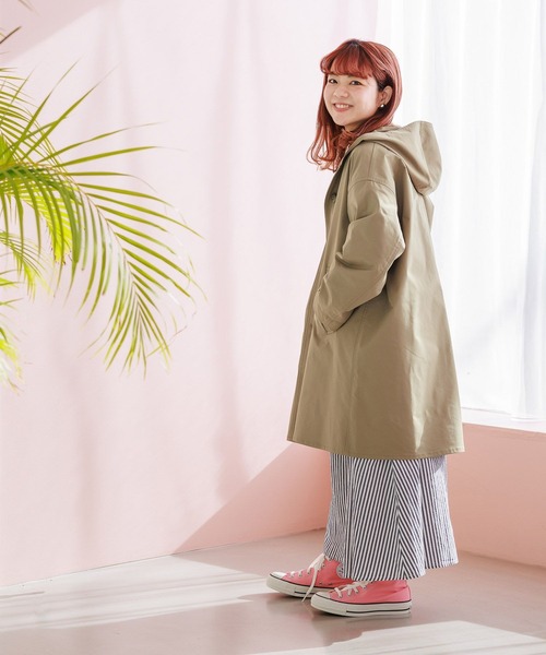 ♡未使用新品☆studio CLIP☆多機能フードコート※花粉、紫外線防止、撥水 セール】【花粉ガード/マシーンウォッシャブル】多機能フード