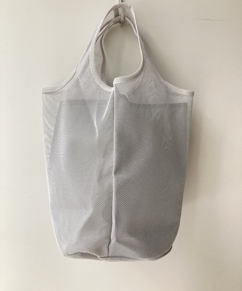 EARTH MADE(アースメイド)の「2 LAYERS TOTE(トートバッグ・レディース・ホワイト/ライトグレー系2/グレー系1/ベージュ系2/ライトブルー/ライトグレー系1/ベージュ系1/グレー系2・FREE)」の5枚目の写真