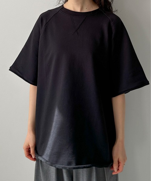 feepur(フェピュール)の「ミニ裏毛ラグランルーズTee(Tシャツ/カットソー・レディース・グレー/オフホワイト/ブラック/オートミール・MEDIUM)」の12枚目の写真