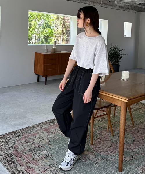 feepur(フェピュール)の「ミニ裏毛ラグランルーズTee(Tシャツ/カットソー・レディース・グレー/オフホワイト/ブラック/オートミール・MEDIUM)」の22枚目の写真