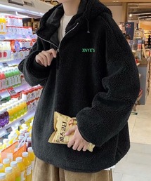 NOWLE（ノウル）の「【NOWLE】ハーフジップ フーディー ボア ブルゾン（ブルゾン）」