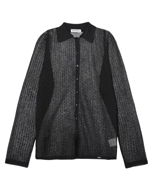 MILKFED.（ミルクフェド）の「BUMPY KNIT TOP（ニット/セーター・レディース・ブラック/オフホワイト/ライトグリーン・ONE SIZE）」の3枚目の写真