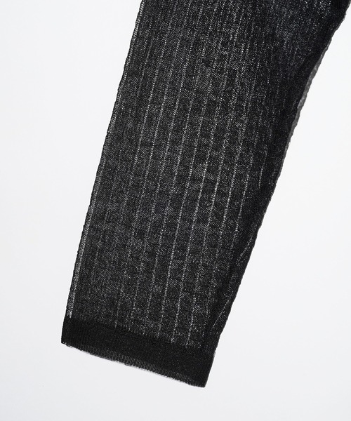 MILKFED.（ミルクフェド）の「BUMPY KNIT TOP（ニット/セーター・レディース・ブラック/オフホワイト/ライトグリーン・ONE SIZE）」の6枚目の写真