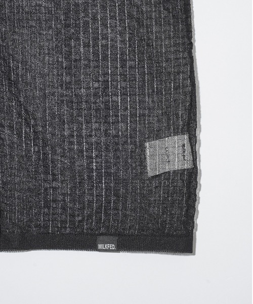 MILKFED.（ミルクフェド）の「BUMPY KNIT TOP（ニット/セーター・レディース・ブラック/オフホワイト/ライトグリーン・ONE SIZE）」の7枚目の写真