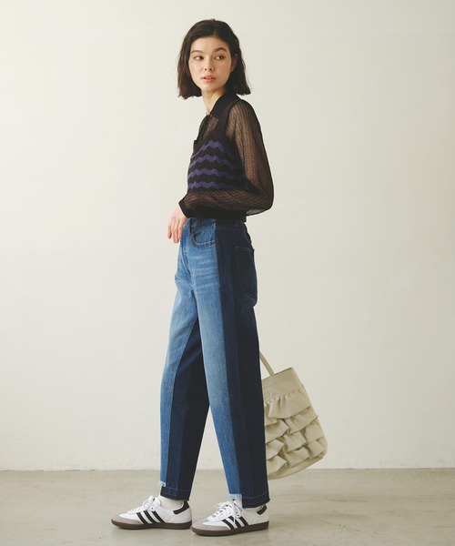 MILKFED.（ミルクフェド）の「BUMPY KNIT TOP（ニット/セーター・レディース・ブラック/オフホワイト/ライトグリーン・ONE SIZE）」の19枚目の写真