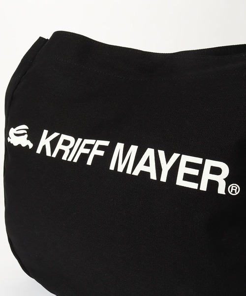 KRIFF MAYER(クリフメイヤー)の「【KRIFF MAYER/クリフメイヤー】ニュースペーパー キャンバス ロゴ ショルダーバッグ(ショルダーバッグ・メンズ・ブラック/アイボリー・FREE)」の12枚目の写真